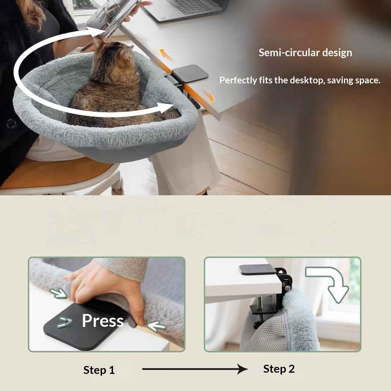 Household Folding Computer Desk Cat Bed