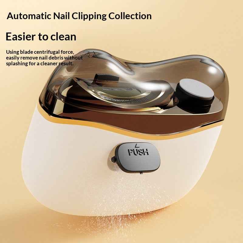 Quiet Portable Electric Nail Clipper - Cordless Rechargeable Nail Trimmer for Home Use, Safe No-Pinch Design for Fingernails and Toenails