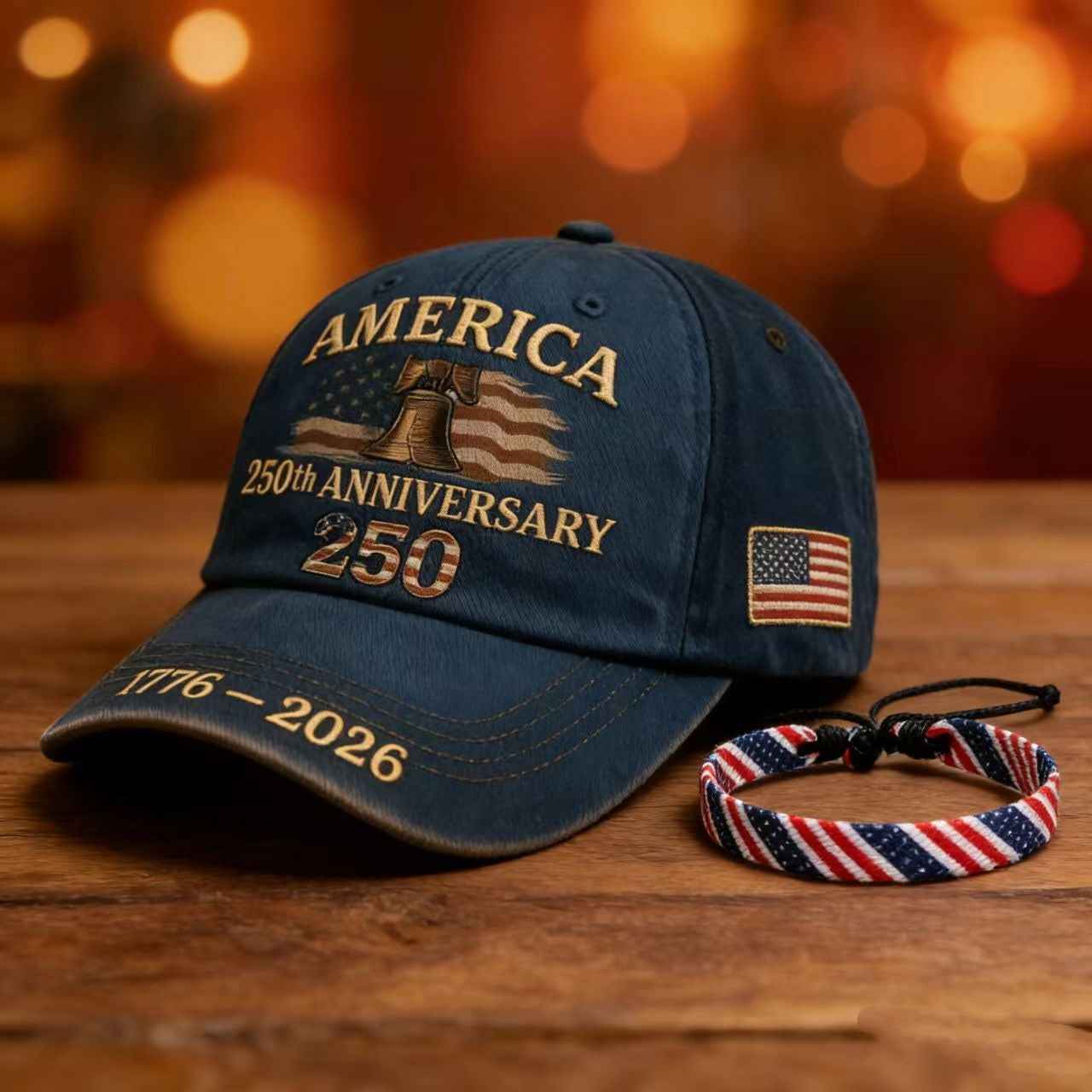 2026 American 250th Anniversary Baseball Cap Suitable For Men & Women - Adjustable Unisex Embroidered Hat