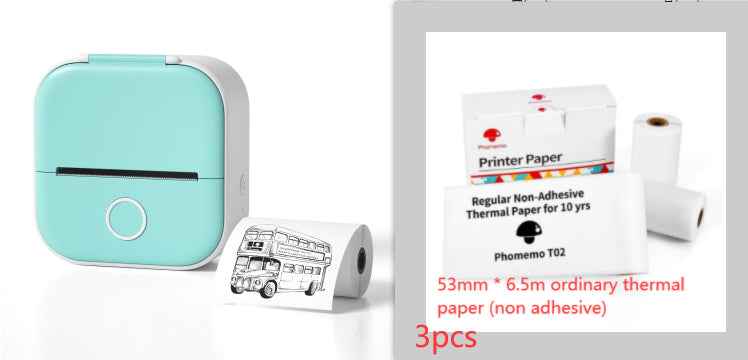 Portable Mini Thermal Label Printer Home Photo Printer Student Wrong Question Printer Bluetooth-compatible Mini Label Printer Price Tag